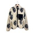 Stussy Mask Jacquard Sherpa Fleece Jacket Size Medium