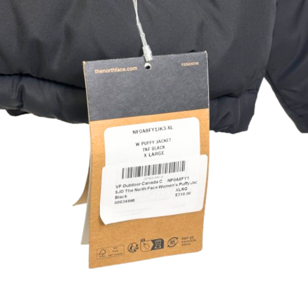 Womens The North Face Puffy Jacket Size XL