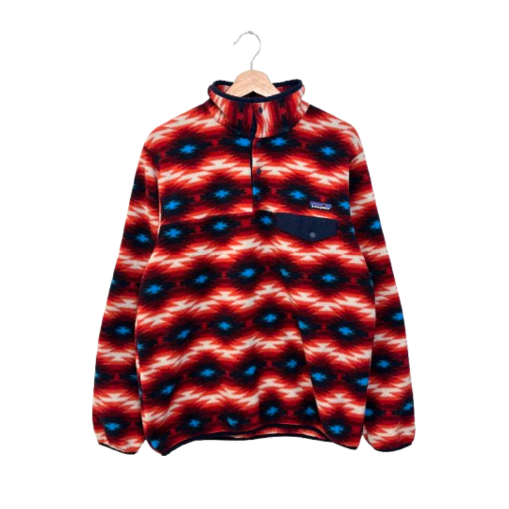 Patagonia Aztec Synchilla Snap Fleece Size Large