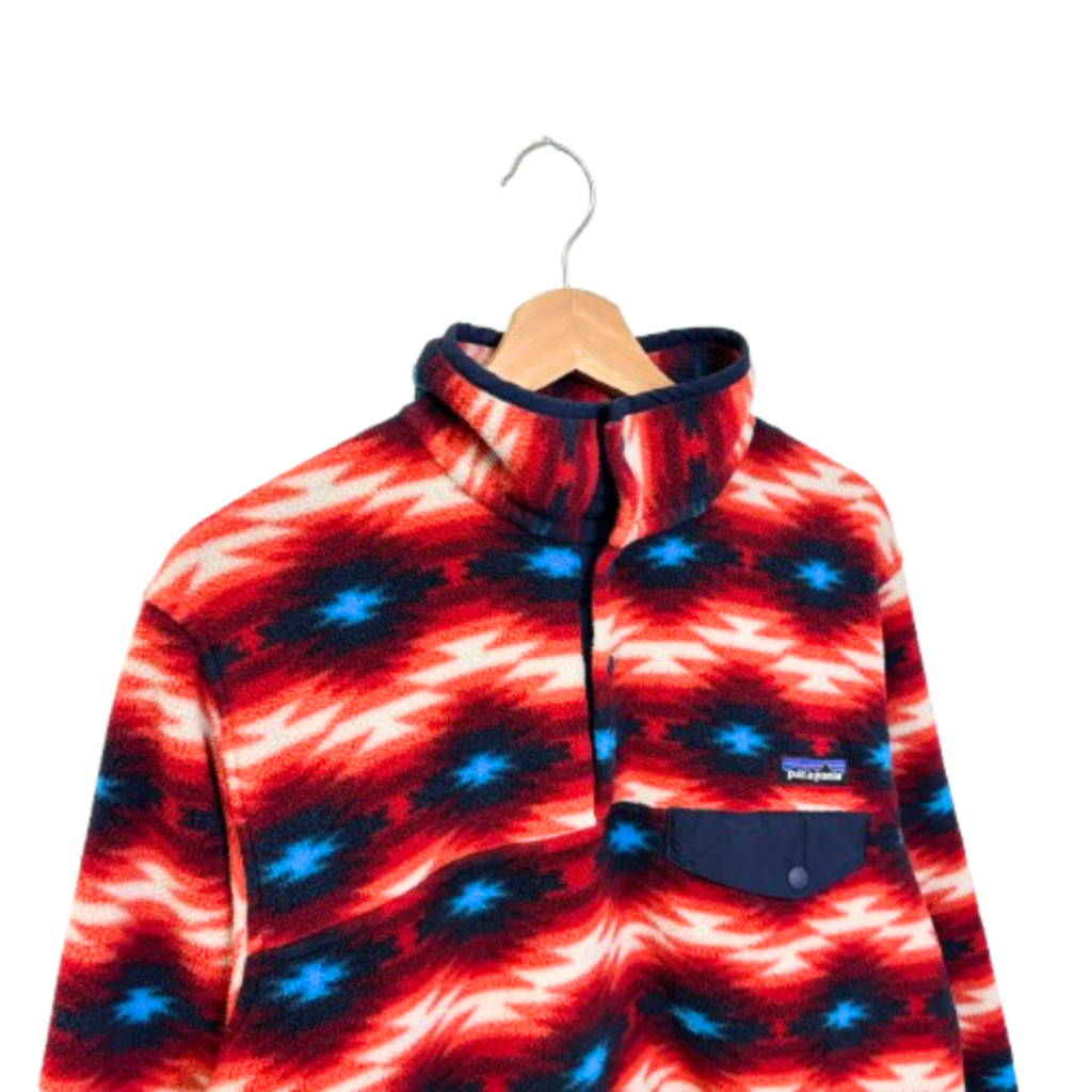 Patagonia Aztec Synchilla Snap Fleece Size Large