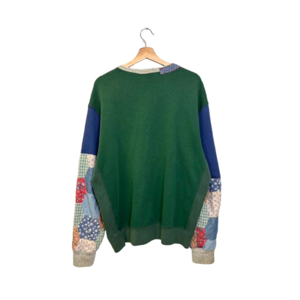 Polo Ralph Lauren USA Flag Patchwork Sweater Size Large